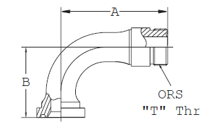 90° ORS/Split Flange (Code 62) - FF6062T (VN)