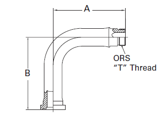 90° ORS/Split Flange (Code 62) - FF6072T (VN) 