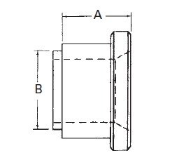 Weld (Tank Pilot) Solid Flanged Head SAE Standard Pressure Series (Code 61) - 71423 (VN) 