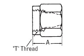 Versil-Flare Flareless Tube Nut - FC2875 (VN) 