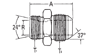 Metric 24° (DIN 3901/3902 I.Rh)/37° Flare - 15.063 (VN) 