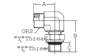 90° ORS/ISO 6149 Boss (S-Series) - FF2744T (VN)