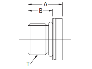 Male ISO-6149 Boss (S-Series) Plug - FF90396 (VN)