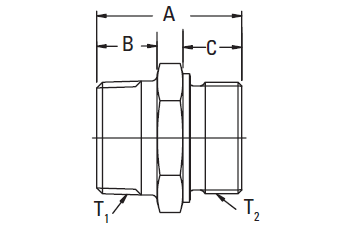 Male Pipe NPTF/BSP Male Parallel DIN3852 Form “B” - 15.000 (VN) 