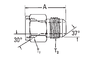 Female Cone Seat JIS 30° Female Cone Seat/SAE 37°Male - FF2593 (VN)