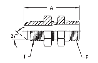 Bulkhead w/Jam Nut (VN) 