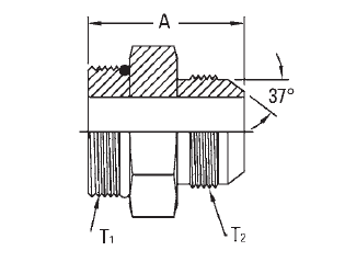 Straight Thread Short Connector (VN) 