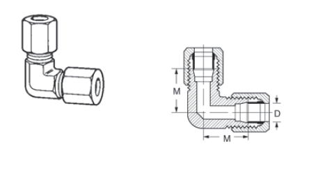 90° Union Elbow-Part No. 7505x (VN)