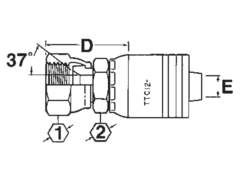 Female JIC/SAE 37° Swivel (FJ)