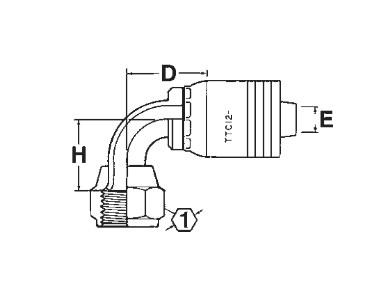 Female JIC/SAE 37° Swivel 90° Elbow (FJB)