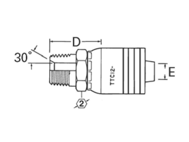 Global Crimp Fittings Male Pipe (MP)